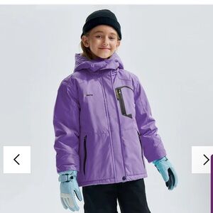 NWT GEMYSE GIRL'S WATERPROOF SKI SNOW JACKET, FLEECE, HOODED